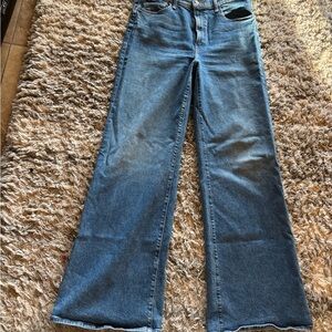 MOTHER Denim Wide Leg Jeans